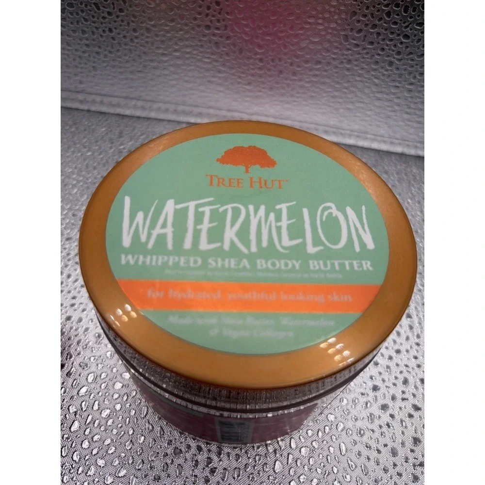 Tree Hut Watermelon Whipped Shea Body Butter Lightweight and Hydrating 8.4 oz